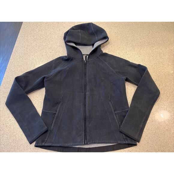 lululemon athletica Jackets & Blazers - Lululemon Women’s Black Scuba Full Zip Hoodie Sweatshirt Size 4